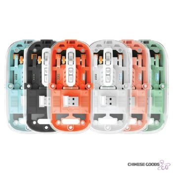 Transparent wireless mouse. three mode office optical gaming mouse. silent mouse and rechargeable bluetooth mouse