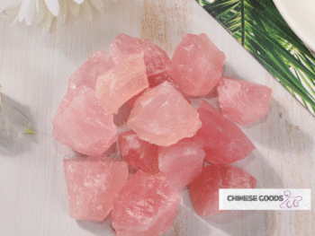 Natural Pink color crystal stone for Jewelry, gift and showpiece