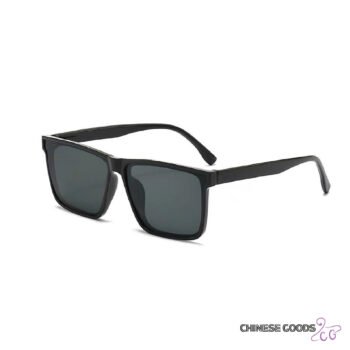 Trendy retro mens square frame sunglasses. fashionable classic high end sense all match anti ultraviolet driving sunglasses