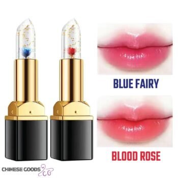 Transparent lipstick. Lauris Flower Blooming Jelly colorful lipstick. Prevents chapped lips and Controls lip moisture