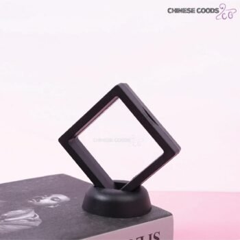 7cm to 70cm Black 3D floating jewelry display frame holder box case. Best items to display