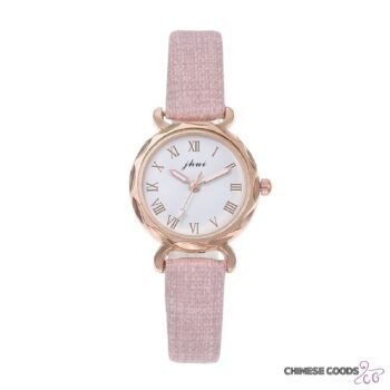 Pink color ladise watch for smart lady