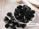 Natural Black color crystal stone for Jewelry, gift and showpiece