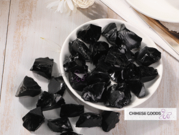 Natural Black color crystal stone for Jewelry, gift and showpiece