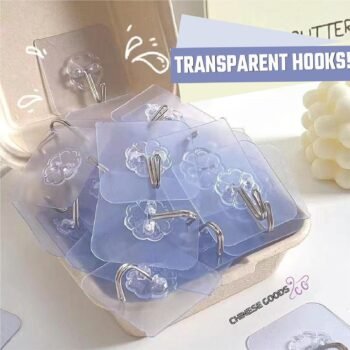 10 pieces Adhesive hook.  transparent hook.  nail free clothes magic sticky hook for Factory. bathroom and so all