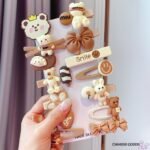 Childrens hairpin princess clip. girl combination set bb clip. broken hair bangs clip cute internet celebrity headdress