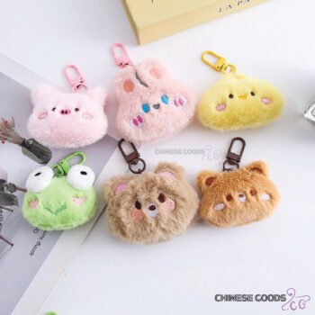 Creative cartoon plush small animal pendant girl versatile doll. keychain bag pendant small doll