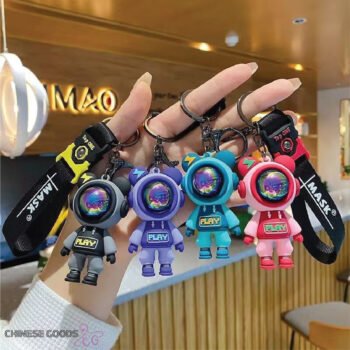Lightning Bear Keychain. Personalized Fashion Cartoon Car Pendant for Men and Women Backpack Pendant Decoration Small Gift