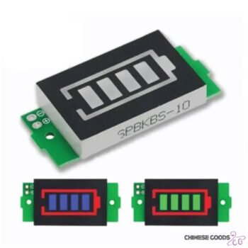 Lithium battery pack power indicator board 1 to 8S universal board green display