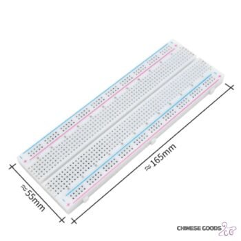 MB 102 hole experiment circuit board.  breadboard for electric project. size 165mm to 55mm