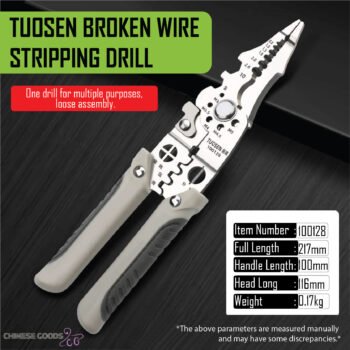 Multifunctional  High Carbon 21 in one Wire Puller. Full High Carbon Wire strippers. Wire strippers for Electrician
