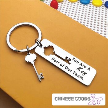 New Amazing Small Full SS  Key Ring. you are a key part of our team. Stainless Steel Key Reward