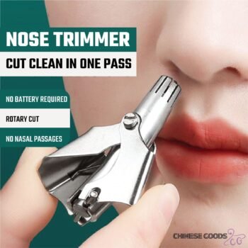 Nose hair trimmer. Mens and female manual nose hair trimmer with stainless steel box