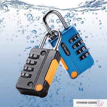 4 digit resettable combination lock. changing locker. luggage password padlock. suggest its a compact lock suitable for travel
